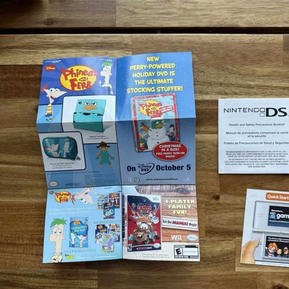 Nintendo DS Phineas and Ferb: Ride‎ Again - Complete in Box Working Tested